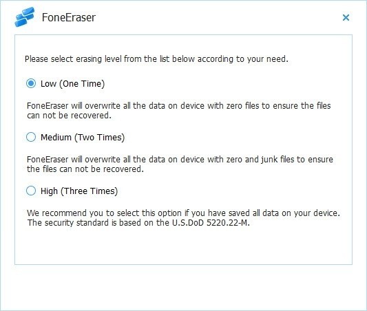FoneLab FoneEraser(iOS系统数据永久删除工具) 1.0.6官方版